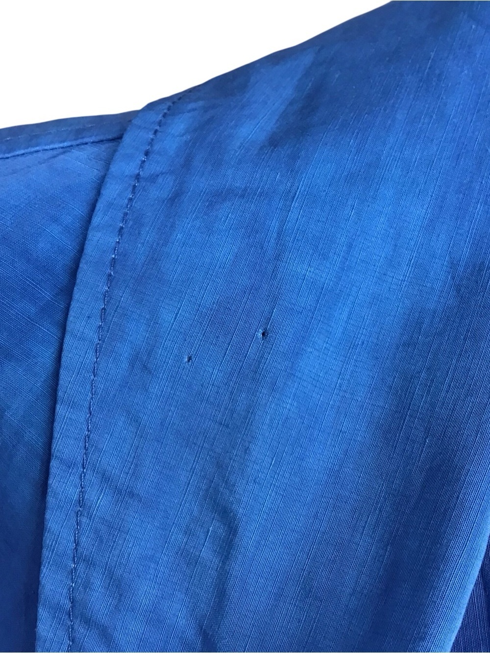Lafayette 148 New York Blue Lagenlook Zippered Jacket - Picture 7 of 10